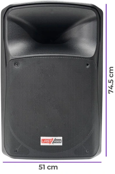 Lastvoice Lx-15ST Ayaklı Kabin Hoparlör 1000W 15'' - Resim 4