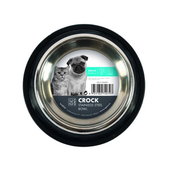 M-Pets Crock Çelik Mama ve Su Kabı M