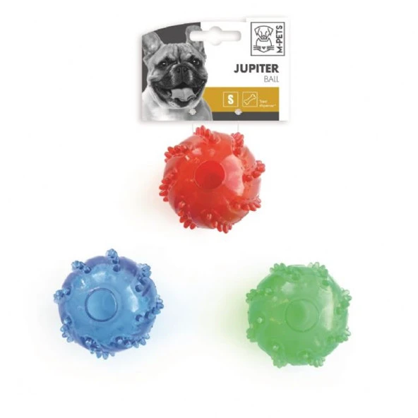 M-Pets Jupiter Ödül Hazneli Kauçuk Top Köpek Oyuncağı S - Resim 2