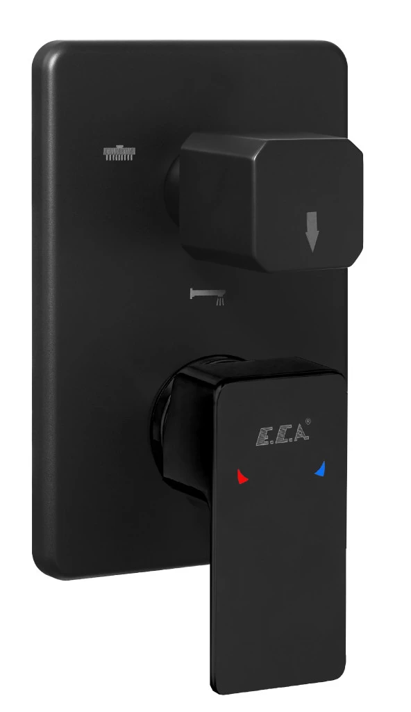 ECA Royal Ankastre Banyo Bataryası Sıva Üstü 3 Yollu Mat Siyah 102167351C1-K ürün görseli