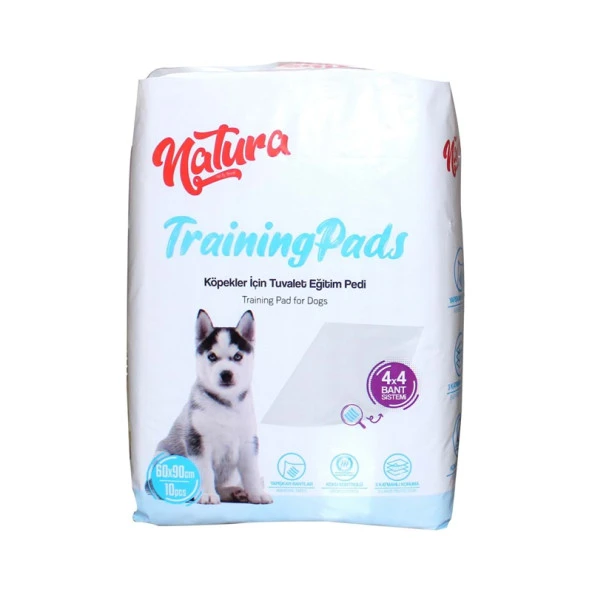 Natura Kaydırmaz Yavru Köpek Çiş Eğitim Pedi 60x90 10 Lu