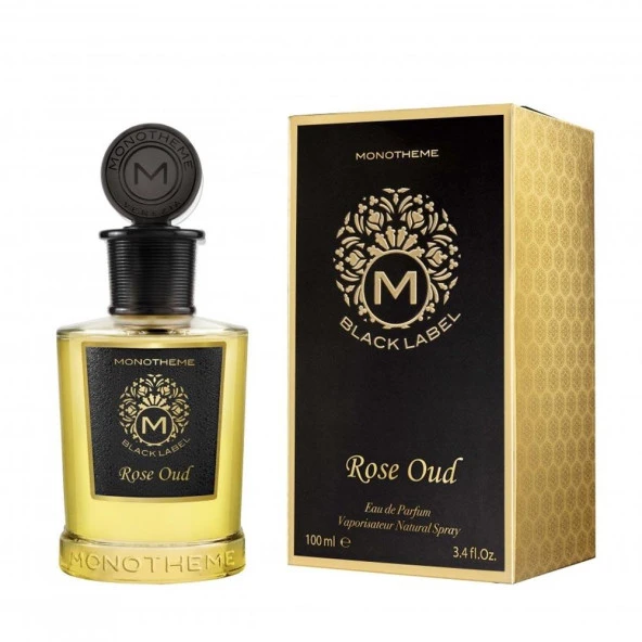 Monotheme Black Label Rose Oud EDP 100ml Unisex Parfüm - Resim 2