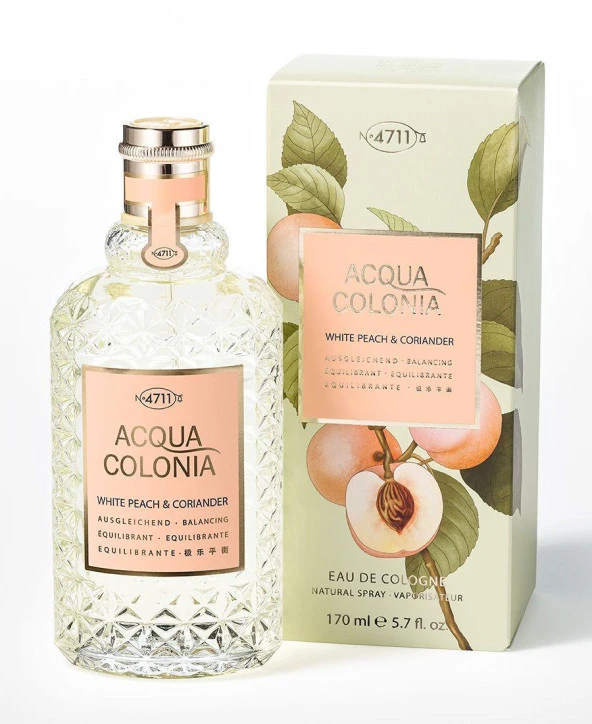 4711 Acqua Colonia White Peach & Coriander EDC 170 ml Unisex Parfüm - Resim 2