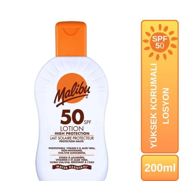 Malibu Güneş Yüksek Korumalı Losyon SPF50 200ml