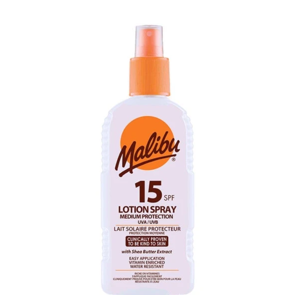 Malibu Güneş Koruyucu Sprey Losyon SPF15 200ml - 2