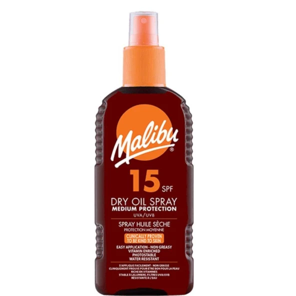 Malibu Güneş Koruyucu Dry Oil Sprey SPF15 200ml - 2
