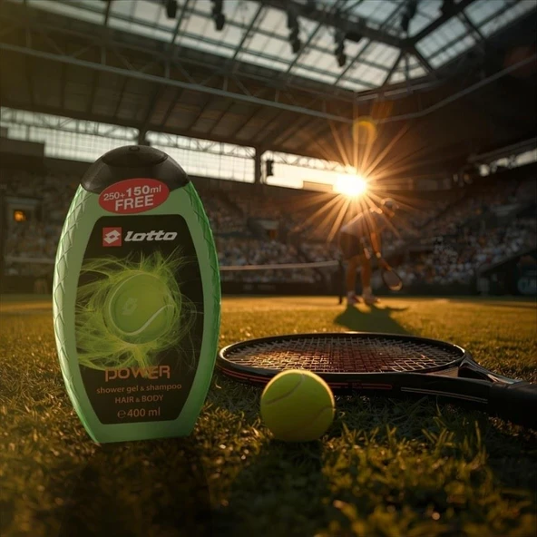 Lotto Power Erkek Shower Gel , Shampoo 400 ml - Resim 2