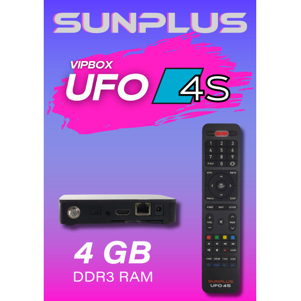 Sunplus Vipbox Ufo 4S Uydu Alıcısı - 2