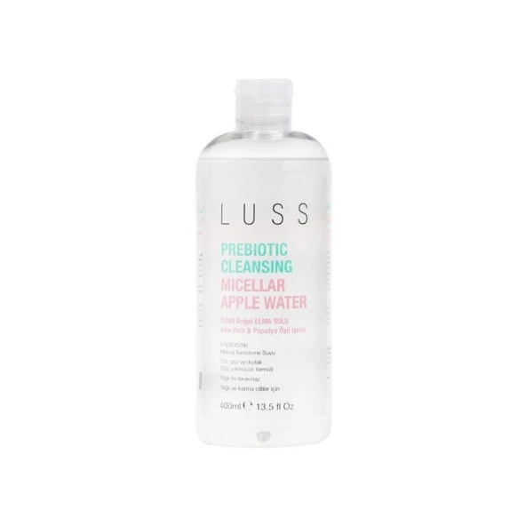 Luss Prebiotic Cleansing Micellar Doğal Elma Suyu 400ml Yüz Temizleme Suyu