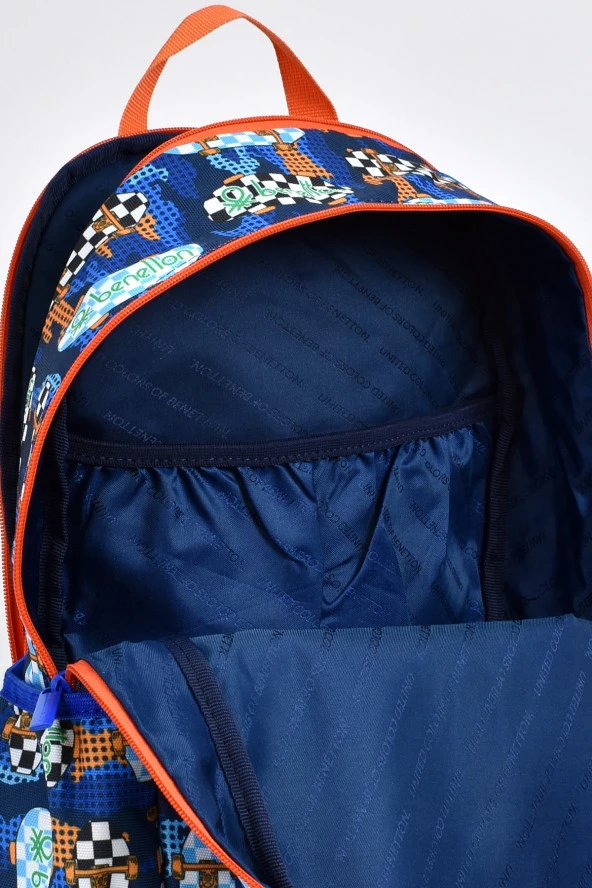 United Colors Of Benetton Erkek Çocuk 2'li Okul Seti İlkokul Çantası ve Kalemlik 03693 - 5
