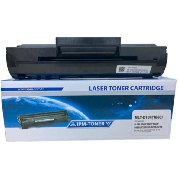 Samsung Ml-1660 N/ Ml-1665 Mlt-D104S Muadil Çipli Toner