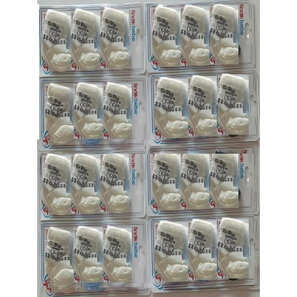 fındık bebe erkek bebek 3'lü çorap seti - 4