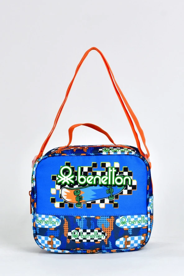 United Colors Of Benetton Erkek Çocuk 3'lü Okul Seti İlkokul Çantası & Beslenme & Kalemlik 03693 - Resim 3