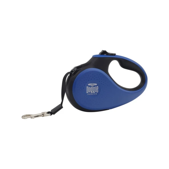 Doggie Otomatik Uzatma Tasması Soft Seri RoyalMavi 12kg 3Metre