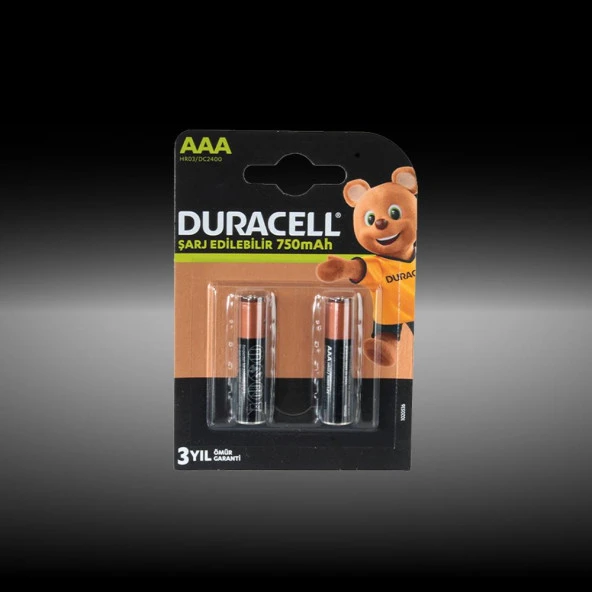 Duracell AA Şarj Edilebilir Kalem Pil 2500mAh 1.2V 2'li Paket (HR06 / DX1500)