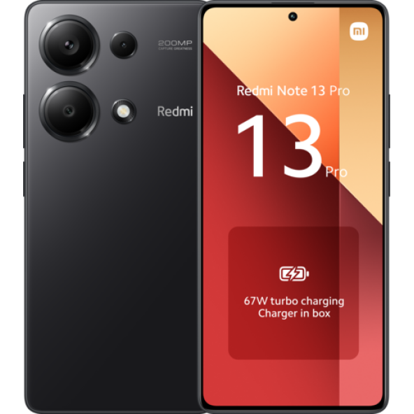 Xiaomi Redmi Note 13 Pro Siyah 256 GB 8 GB Ram Akıllı Telefon ( Xiaomi Türkiye Garantili )
