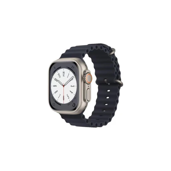 Sunix Apple Watch 38mm / 40mm / 41mm Uyumlu Watch Kordon Siyah