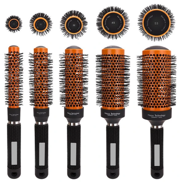 Valkyrie 25mm Nano Teknoloji Seramik + İyonik Termal Fön Saç Fırçası Salon Tipi Profesyonel - 5