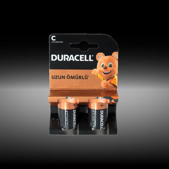 Duracell Alkalin C Orta Boy Pil 2'li Paket (LR14 / MN1400)