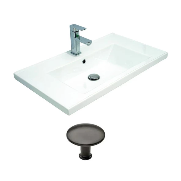 Teta Home Tiflis 80 Cm Mdf Banyo Dolabı Seti  Antrasit - 3