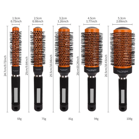 Valkyrie 53mm Nano Teknoloji Seramik + İyonik Termal Fön Saç Fırçası Salon Tipi Profesyonel - 3