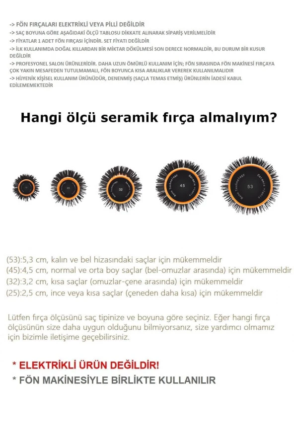 Valkyrie 53mm Nano Teknoloji Seramik + İyonik Termal Fön Saç Fırçası Salon Tipi Profesyonel - 4