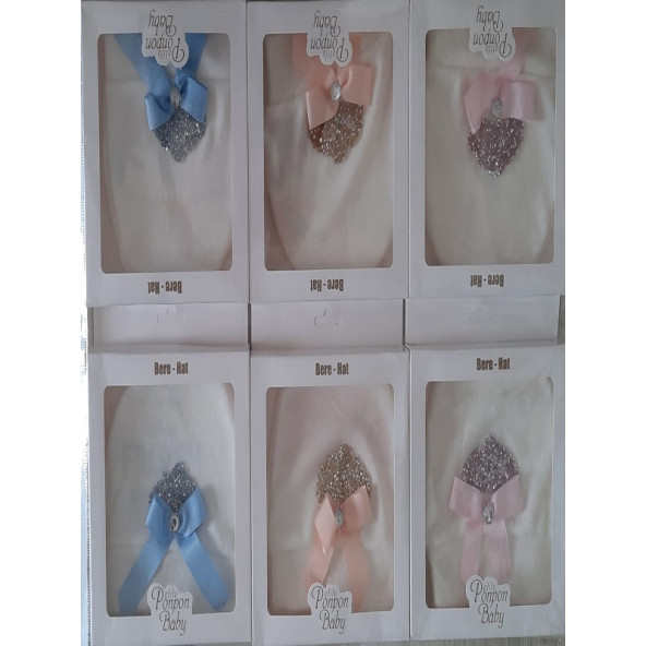 Pelite Ponpon Baby Ponpon Kral Taçlı Şapka Seti Kız Çocuklar - 2