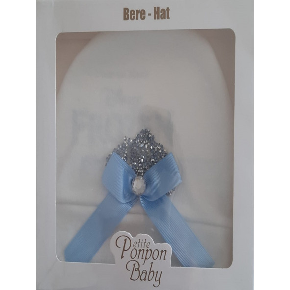 Pelite Ponpon Baby Ponpon Kral Taçlı Şapka Seti Kız Çocuklar - 5