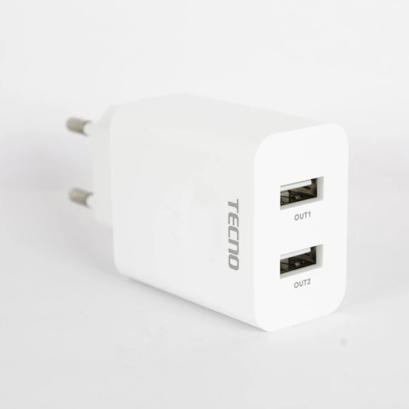 Tecno Casper Via M35 İle Uyumlu Çift UsbA & Type-C ve Micro Çıkışlı Kablolu Hızlı Şarj Aleti - 1