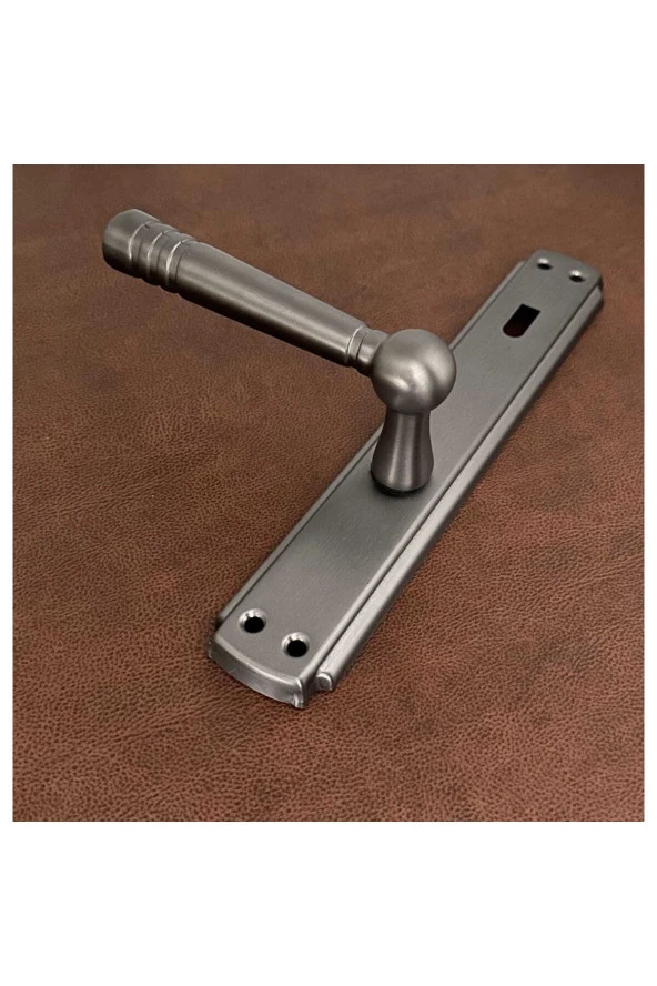 Osmanlı Mat Skoç Füme Bravo Aynalı Oda Kapı Kolu 3 Takım - Resim 4