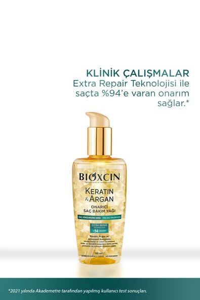 Keratin & Argan Onarıcı Saç Bakım Yağı 150 ml - 6