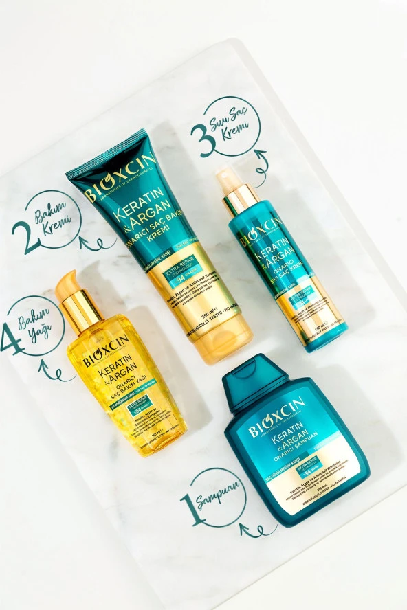Keratin & Argan Onarıcı Sıvı Saç Kremi 150 ml - 4