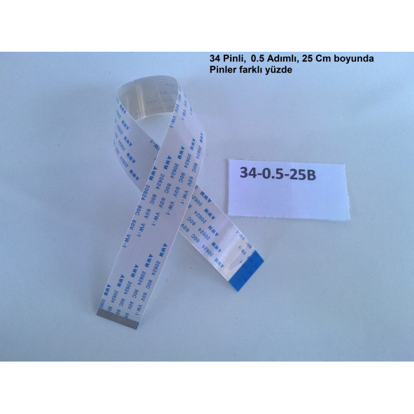 Awm 20624 80C 60V Vw 1 Flex Kablo 34 Pin 25 CM 34-0.5-25B
