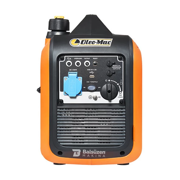 Oleomac PGE 23i S EUR5 Benzinli Sessiz İnvertör Jeneratör 2.3 kW - 3