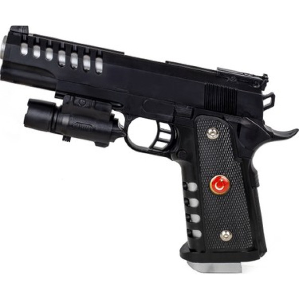 Oyuncak lazerli Tabanca 5 paket boncuk Hediye - 4