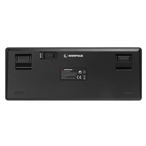 Rampage W-Granıte Siyah/Gri Low Profile Blue Swıtch Q Rgb 2,4 Ghz+ Bt Mekanik Gaming Oyuncu Klavye - 6