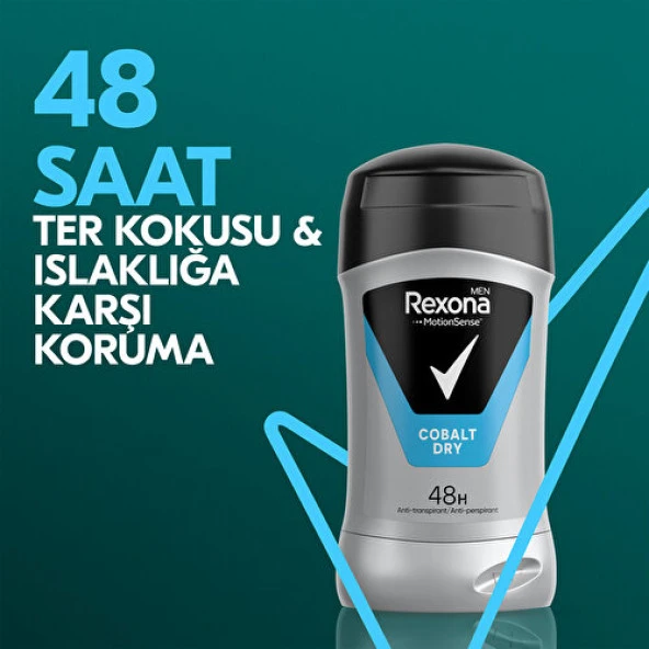 Rexona Men MotionSense Erkek Stick Deodorant Cobalt Dry 50 ml - 3