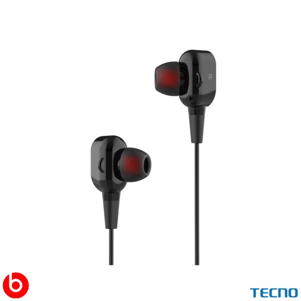 Tecno Hot Beats 3D Hifi 4 Hoparlörlü Redmi Note 12 Pro 3.5mm Jack Girişli Kablolu Mikrofonlu Kulaklık Siyah - Resim 5