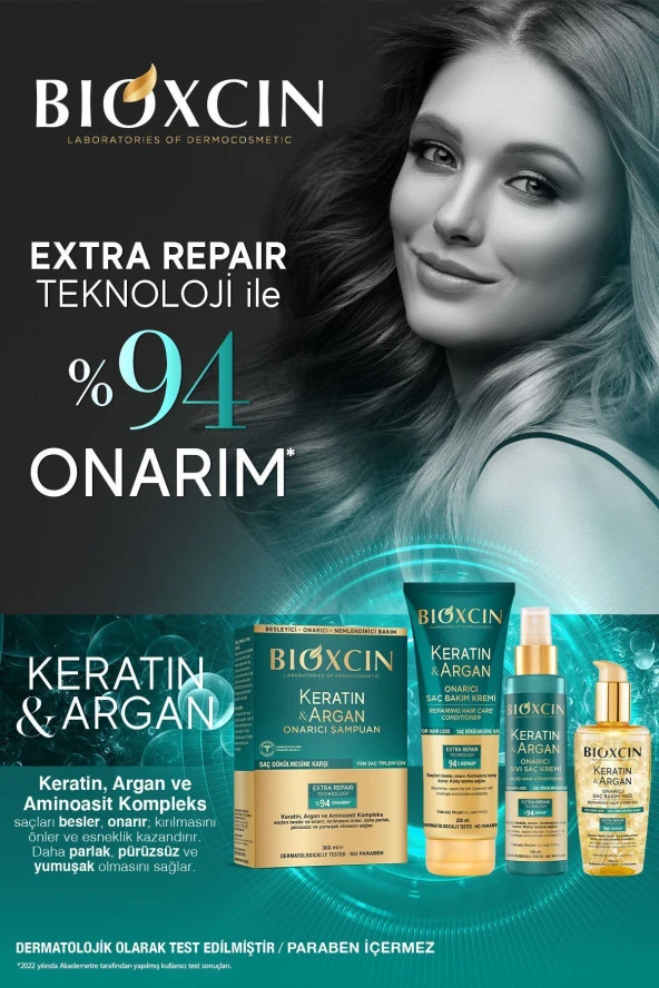 Keratin & Argan Onarıcı Şampuan 300 Ml - Yıpranmış Ve Hasar Görmüş Saçlar 2 Li Avantaj Set - 6