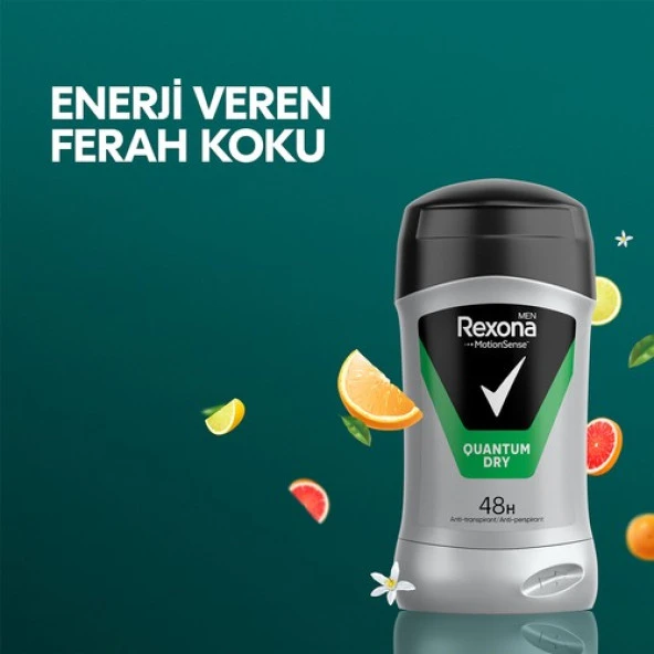 Rexona Men MotionSense Erkek Stick Deodorant Quantum Dry 50 ml - 5