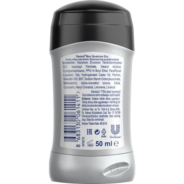 Rexona Men MotionSense Erkek Stick Deodorant Quantum Dry 50 ml - 7