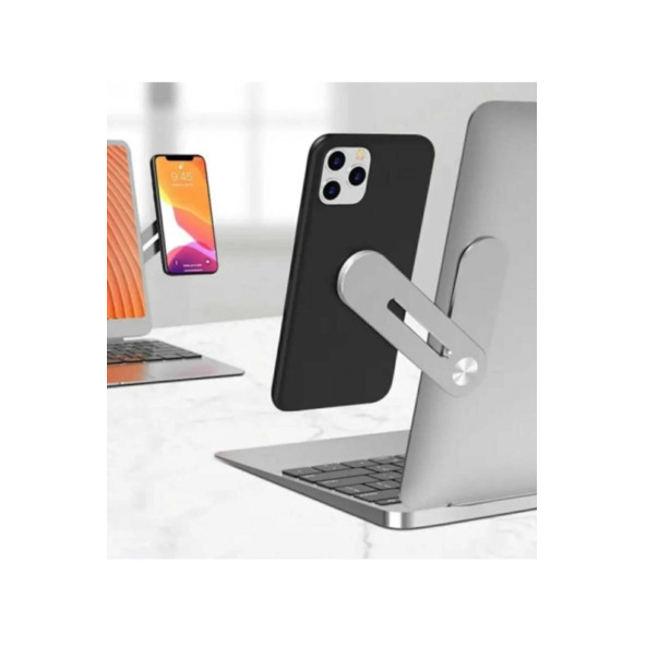 Manyetik Laptop Masaüstü Bilgisayar Cep Telefonu Tutucu Stant - 4