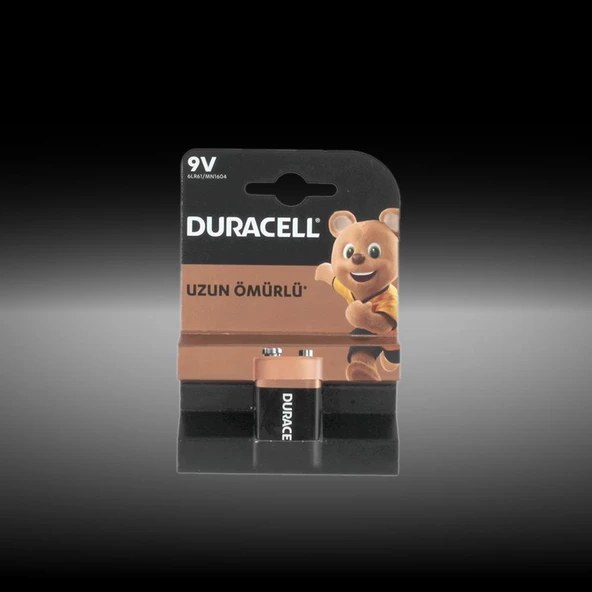 Duracell 9V Alkalin Pil (6LR61 / MN1604)