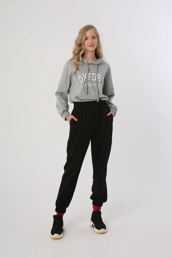 Allday Siyah Jogger Eşofman Altı - 4