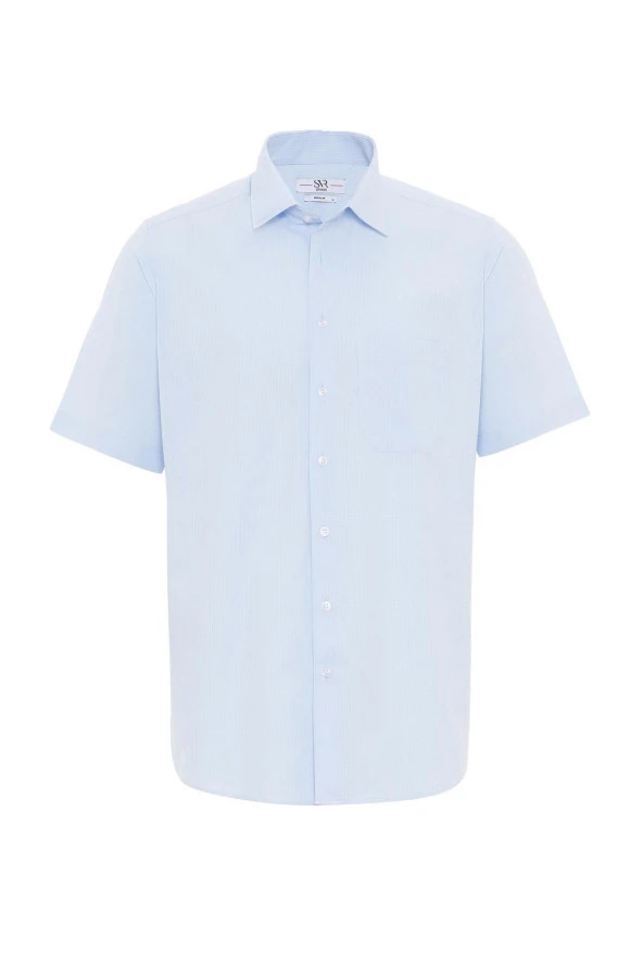 Kısa Kol Regular Kalıp Armürlü Gömlek ürün görseli