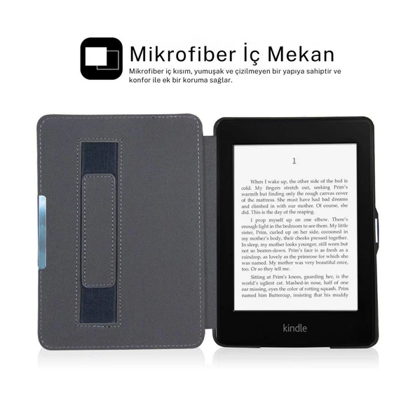 Amazon Kindle Touch E-kitap Okuyucu Kılıfı Siyah - 5