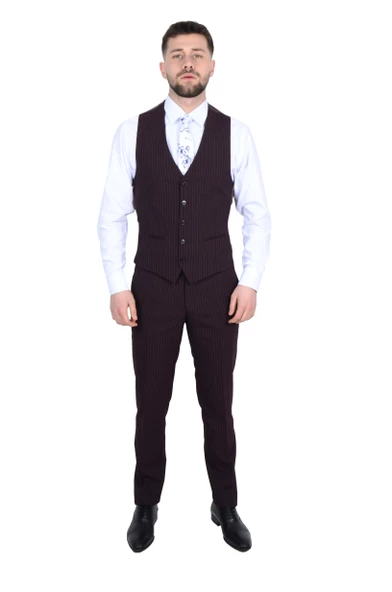 Erkek Yelekli Takım Elbise 200 - Resim 8