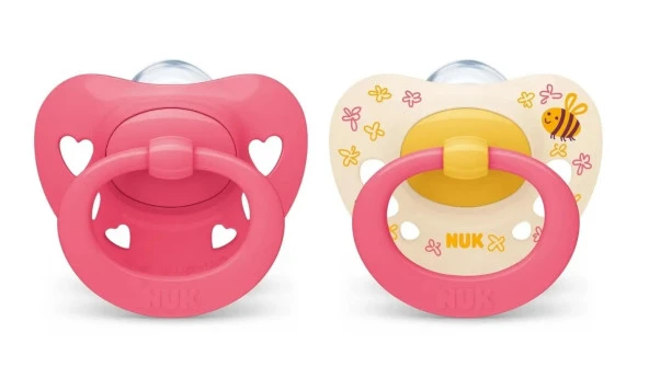 NUK Signature Saklama Kutulu Silikon 2Li Emzik 6-18 Ay - Resim 3