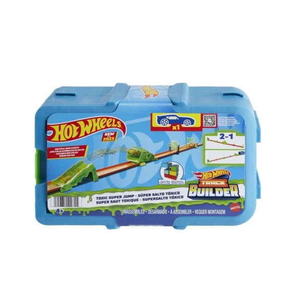 HKX47 Hot Wheels Track Builder Heyecanlı Atlayış Akrobasi Seti