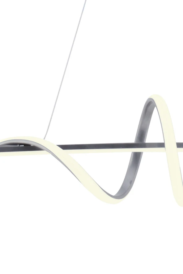 Pane Krom Modern Led Avize Beyaz Işık Salon Mutfak Oda Hol Ledli Avize Yemek Masası Led Avize - 4